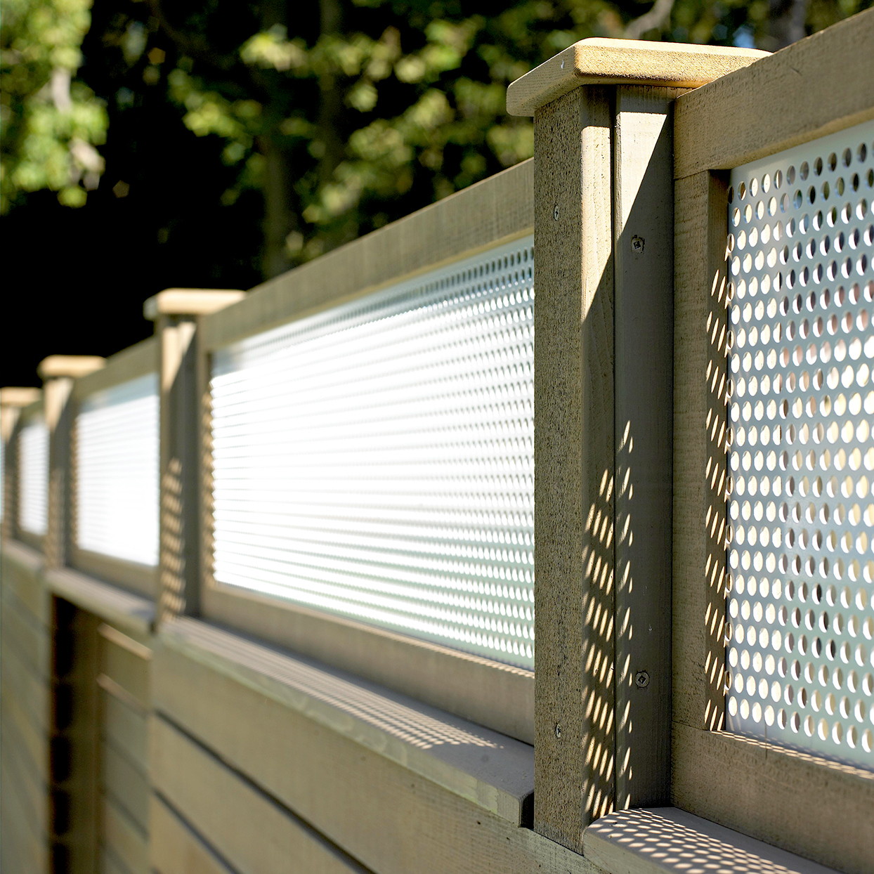 Composite Slot In Fence Panels